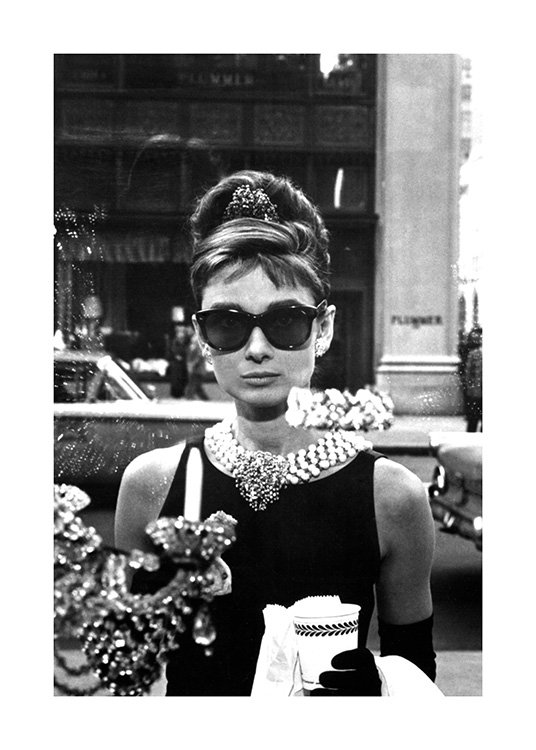 Audrey Hepburn VII als Premium Leinwandbild